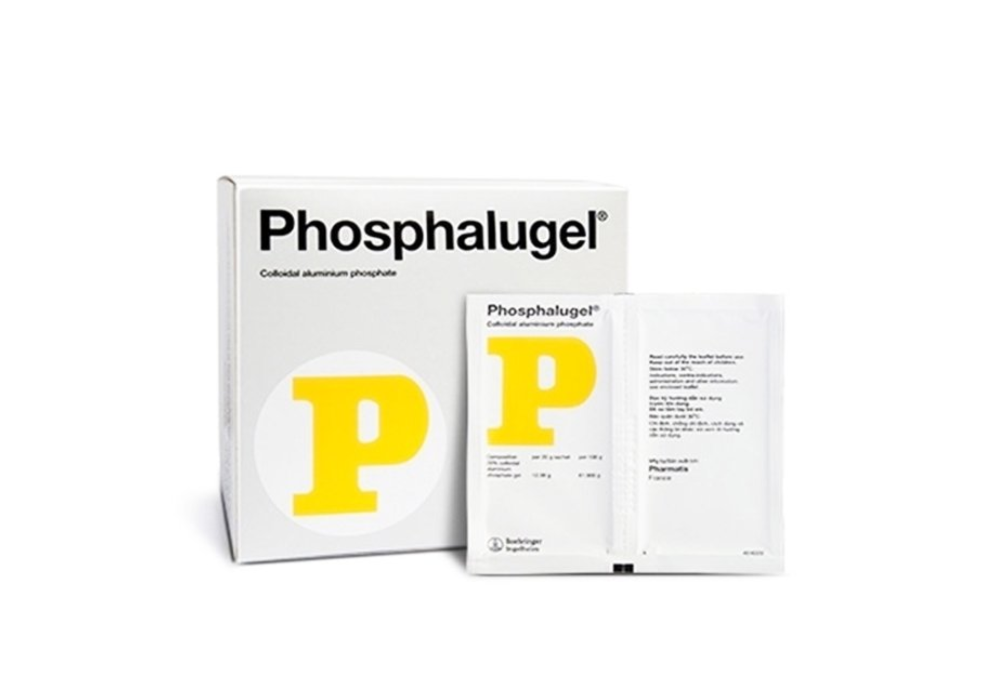Bao bì thuốc đau dạ dày P – Phosphalugel