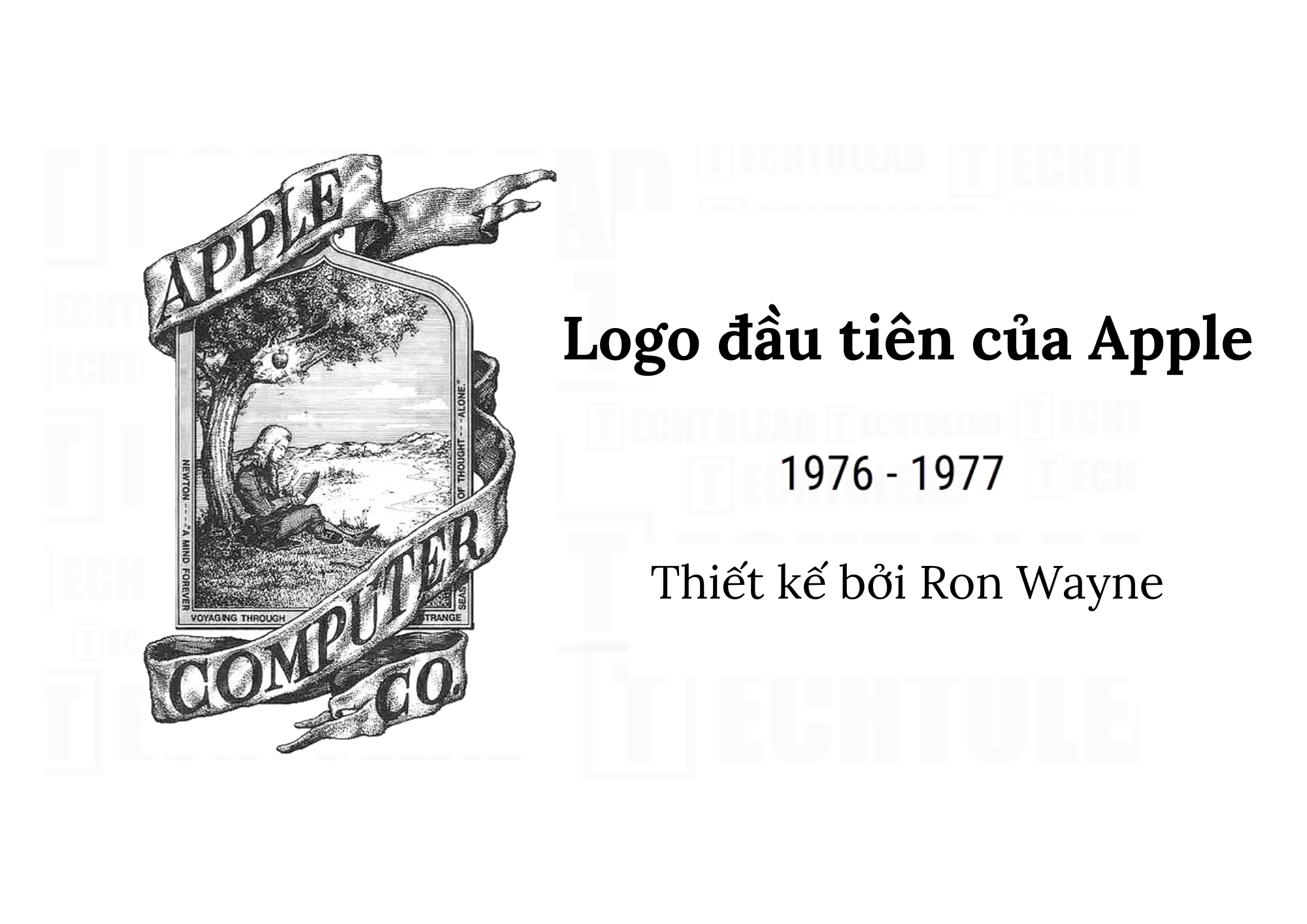 Logo đầu tiên của Apple