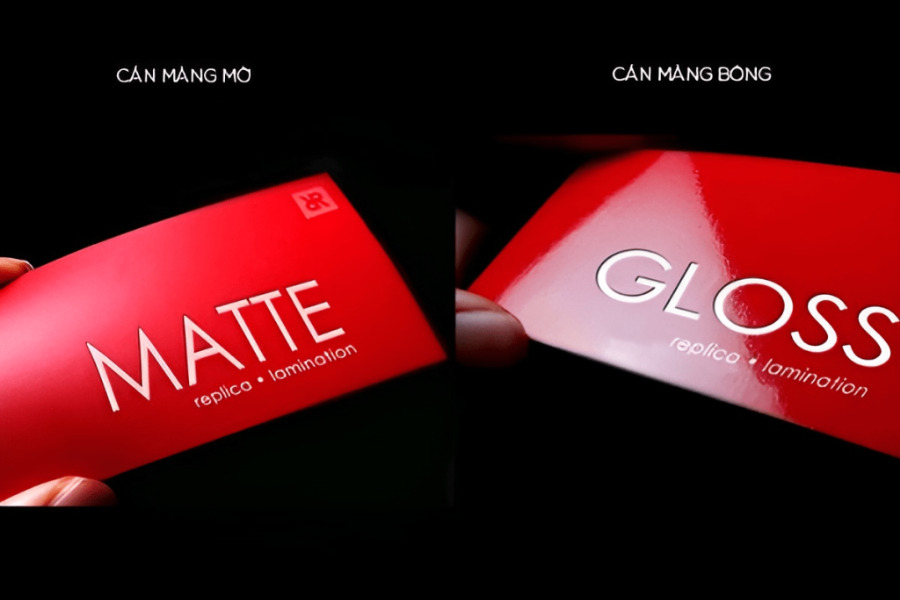 Ngày nay in decal dạng cán mờ được nhiều người so sánh với in decal cán bíng