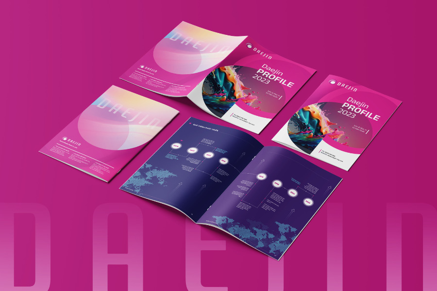 Mẫu thiết kế catalogue cho sản phẩm mực in