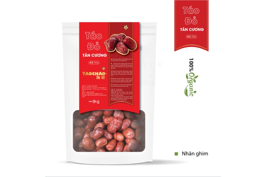 Tem nhãn thương hiệu Táo Đỏ Tân Cương 