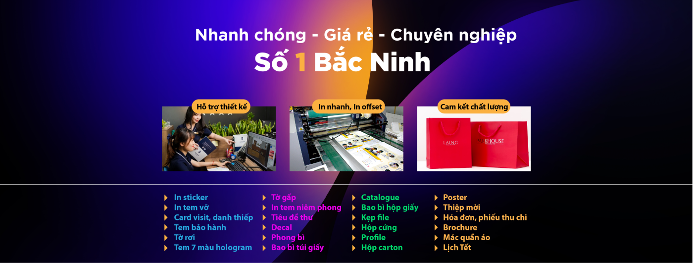 Xưởng In Nhanh Tại Bắc Ninh