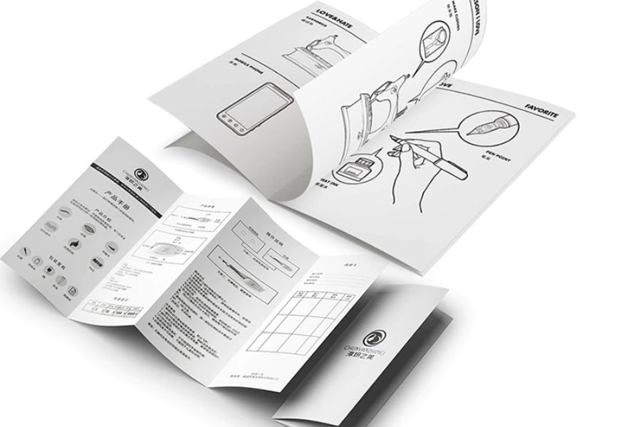 Quy trình thiết kế và in ấn sách hướng dẫn sử dụng