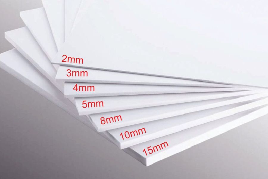 Nhờ độ dày đa dạng mà vật liệu formex thích hợp với hầu hết mục đích sử dụng như quảng cáo, trang trí,...