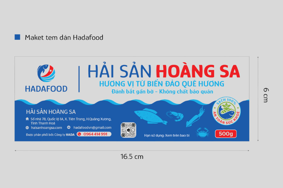 Tham khảo mẫu thiết kế tem nhãn cho thương hiệu hải sản