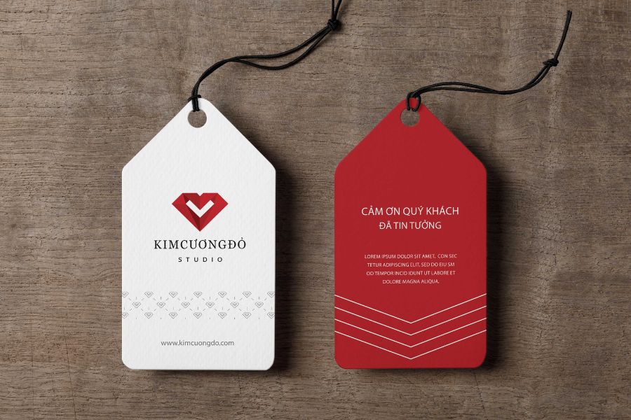 Thiết kế và in ấn tem nhãn cho thương hiệu Kim Cương Đỏ 
